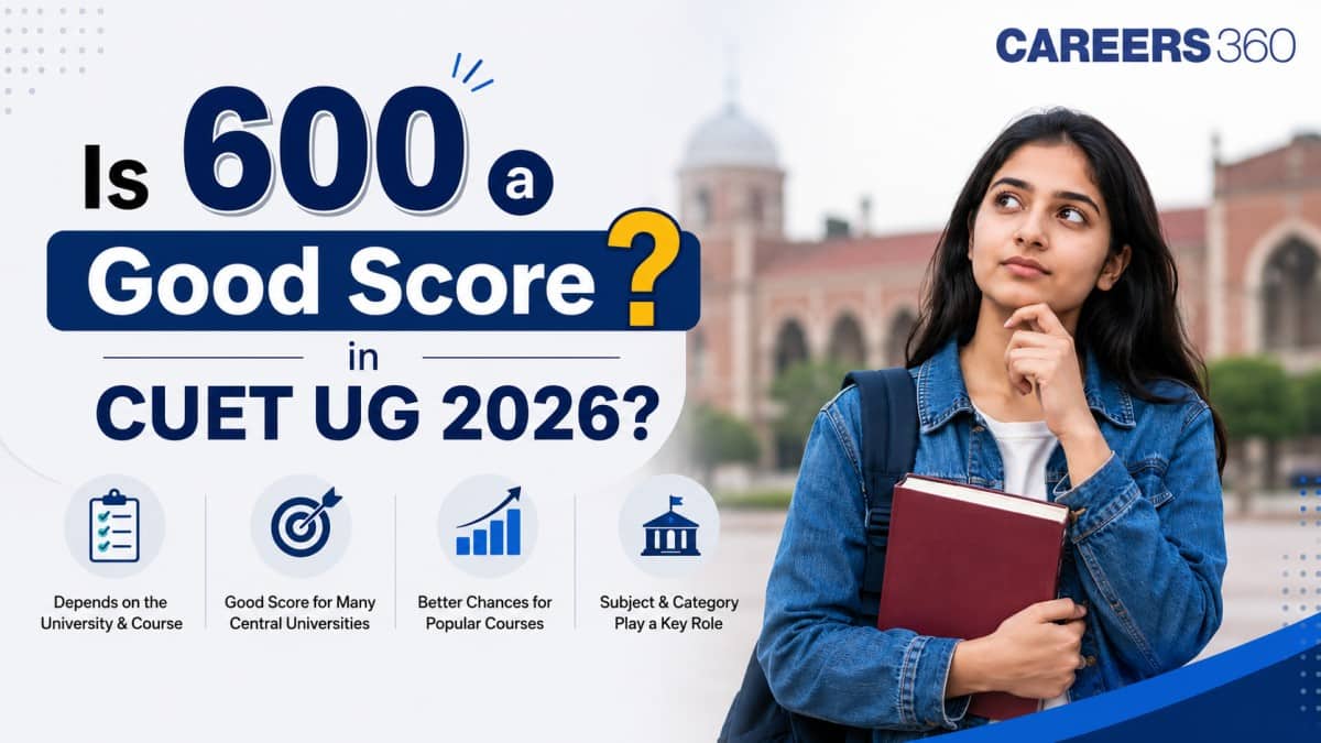 Is 600 a good score in CUET UG 2026? - Check Here